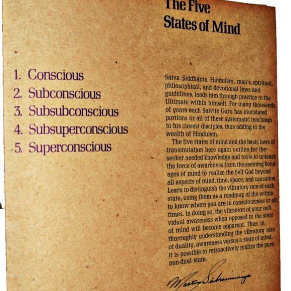 Raja Yoga Master Subramuniya  Rishi Collection Comstock House 1973 HC 5th ed - Picture 4 of 8